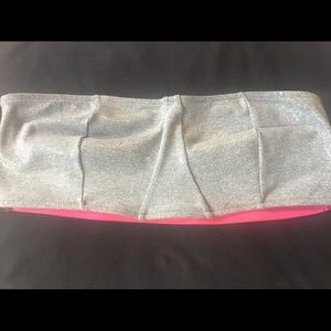 Isabelle Wet Bra silver with Neon Pink Size M